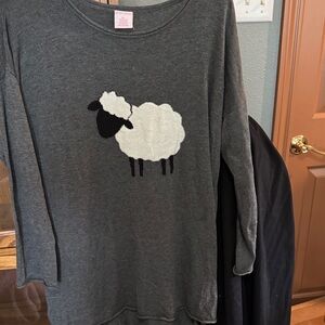 Women's Gray Sheep Graphic Sweater